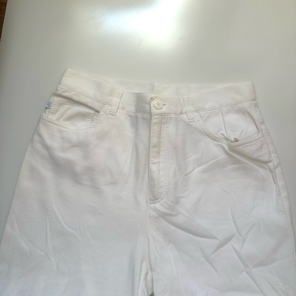 Ralph Lauren Jean Style 98% Cotton 2% Lycra Elastine White Pants - Picture 5 of 6
